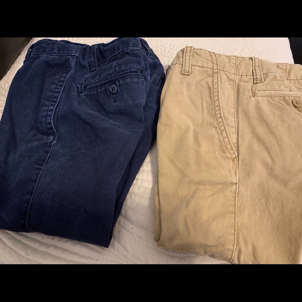 Gap Boys Kahki Pants (2) Pairs EUC